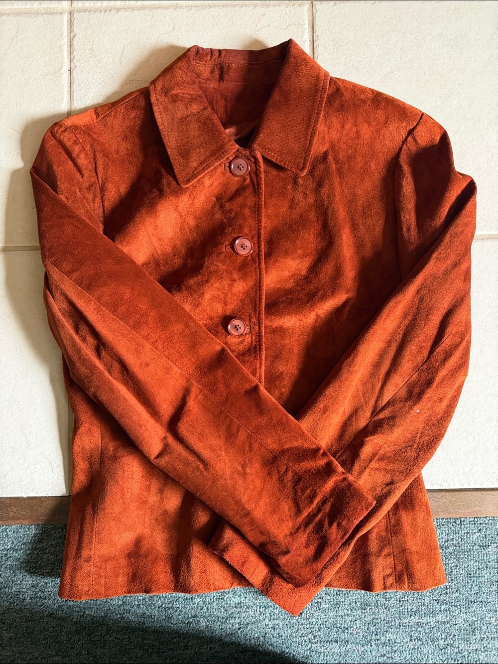 Women's Danier Rust Button-Front Jacket - Picture 2 of 8